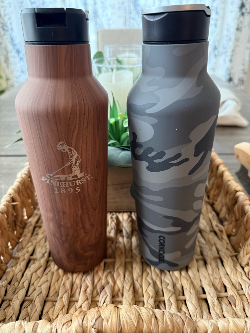 Corkcicle Gray Camo & Woodgrain PineHurst Insulated Bottles